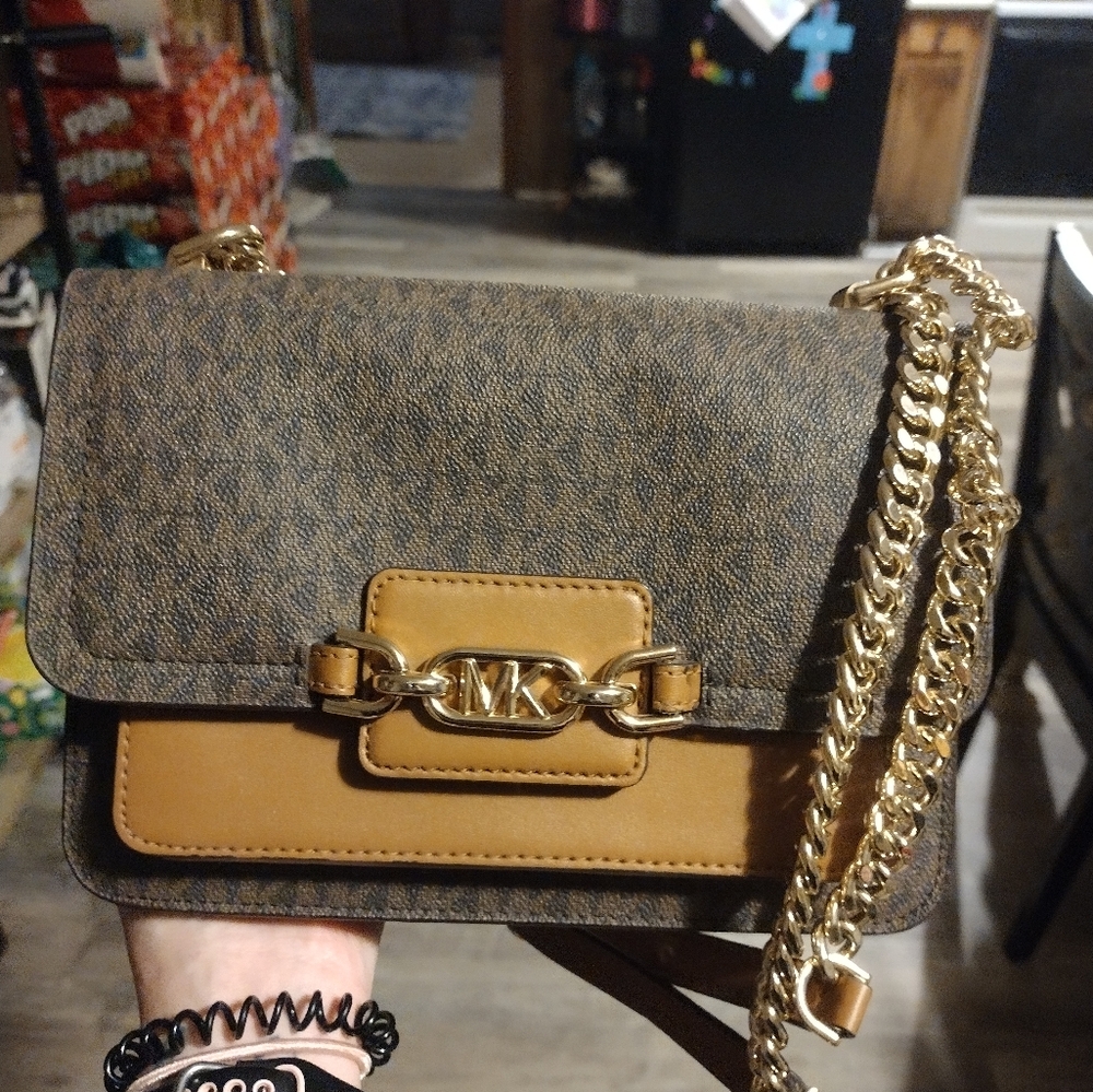 Michael Kors Heather Large Logo Shoulder Bag